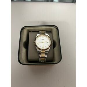 Fossil ES5259 Scarlette Three-Hand Date Two-Tone Stainless Steel Watch